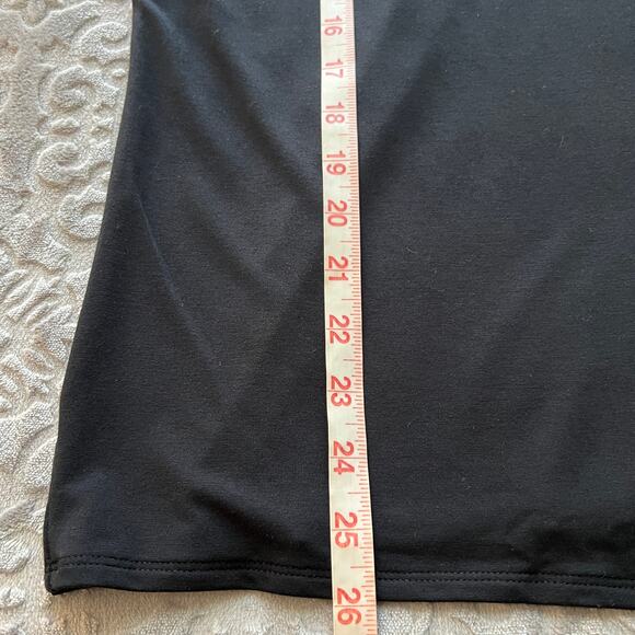 Gamemaster + Heroicouture Mock Turtleneck Long Sleeve Black Top 2XL - Picture 8 of 9